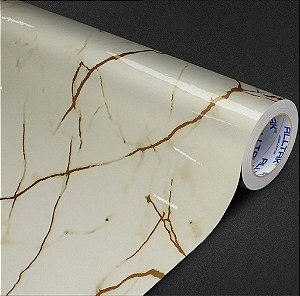 ADESIVO VINILICO MARMORE CALACATTA ORO BRILHO 0,16X1,22X1