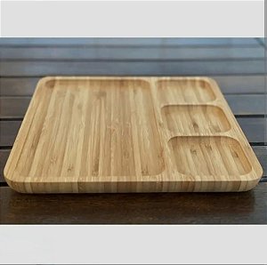 Petisqueira Retangular Ecokitchen em Bambu – 25x25cm | 1 Unidade