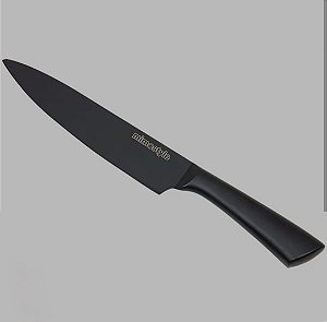 Faca Chef Premium Black 8” Mimo Style – Aço Inox