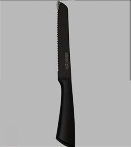 Faca para Pão Premium Black 8” Mimo Style – Aço Inox