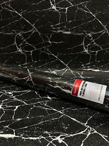 PAPEL MARMORIZADO PRETO 0.45 x 5 metros