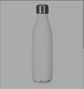 GARRAFA TERMICA DE ACO INOX PAREDE DUPLA ICE BRANCA 500ML