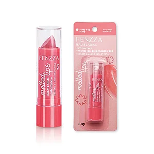 Balm Labial Melted Lips – Sorry Not Sorry | Vitamina E, Óleo de Coco e Pimenta Rosa – Hidratação