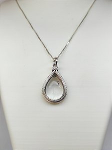 Colar Cristal Gota