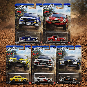Set Hot Wheels Silver Series Rally Racers 2026 - 5 unidades