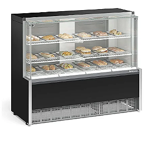 VITRINE ESTUFA AURORA 1,40M MEQA-140R/PR/220V GELOPAR