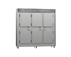 GELADEIRA COMERCIAL 06 PORTAS 127V POLOFRIO