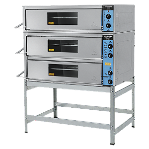 FORNO INDUSTRIAL A GAS 03 CAM 90X70X20 INOX METALMAQ