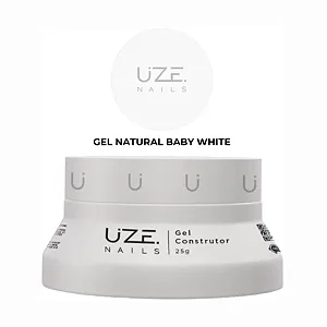 Gel Construtor Natural 25g - Uze Nails BABY WHITE