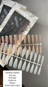 SOFT GEL AMANDA SOARES 120PCS BRANCA E NUDE
