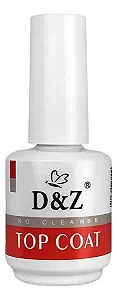 Top Coat D&z No Cleanse Sem Goma Brilho Intenso Unhas 15ml