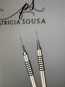 2 PINCÉIS LINER DOURADO