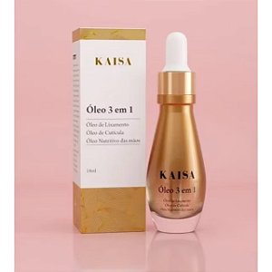 ￼Óleo Nutritivo Kaisa 3 em 1 Manhã em Paris 18ml – Cutículas, Unhas e Hidratação Profunda