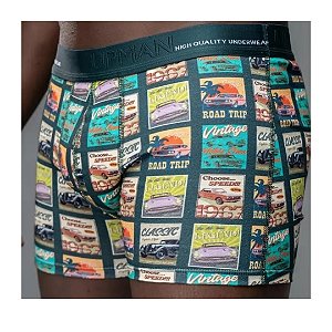 Cueca Upman 161C6 Boxer Poster Carros