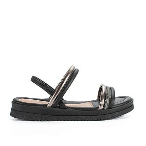 Sandália Mississipi MB533 Metal Preto