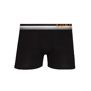 Cueca Lupo 784-040 Boxer Algodão Preta