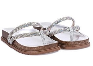 Sandália Beira Rio 8524.107 Aurora Boreal/Prata