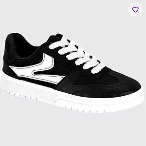 Tenis Moleca 5791.113 Preto/Branco