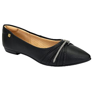 Sapatilha Santinelli 1266-619 Mestico Preto / Canelado Preto