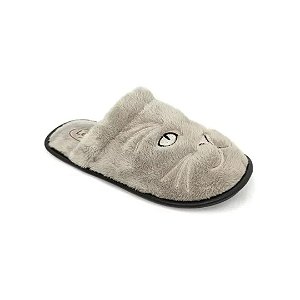 Chinelo de Pano Leffa Gato 769 Cinza