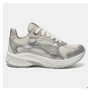 Tênis Via Marte 240-011-017 Box+tela Prata Multi