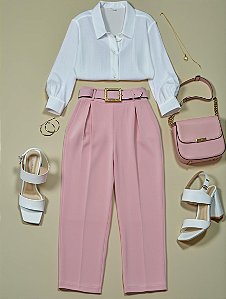 Calça Social Feminina com Cinto