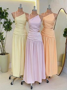 Vestido Longo Alça Única Feminino