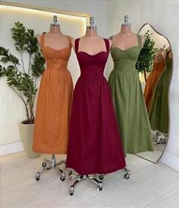 Vestido Midi Feminino