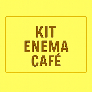 KIT LIMPEZA COLONICA- ENEMA DE CAFÉ