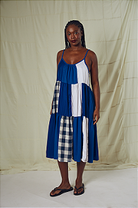 Vestido Junta Família Azul