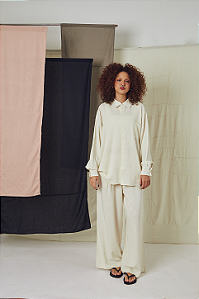 Camisa Trama Off-White