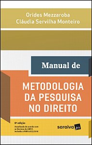 Manual de metodologia da pesquisa no direito - 8ª edição de 2018