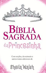 Bíblia Sagrada da Princesinha NTLH, Capa dura almofada, Rosa Glitter