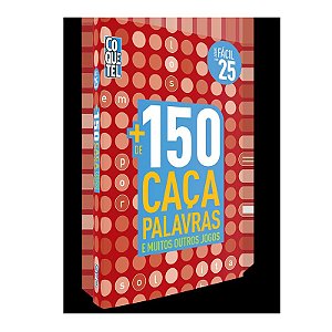 Livro Mais 150 Caça palavras nível fácil Ed 25