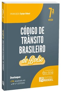Código de Trânsito Brasileiro - CTB de bolso - 2026 Rideel