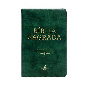 Bíblia Sagrada ACF, Capa luxo verde, Leitura Perfeita