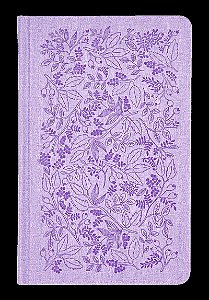 Bíblia Sagrada ACF Slim, Capa dura de luxo lavanda, Jardim, Leitura Perfeita