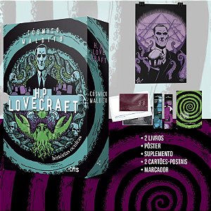 Box Cósmico maldito: Histórias ocultas de H.P. Lovecraft: (pôster + marcador + suplemento + 2 cartões-postais)