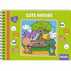 Cute Nature - Livro de Colorir
