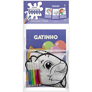 Fazendo Arte com Balão! Atividades & Colorir: Gatinho