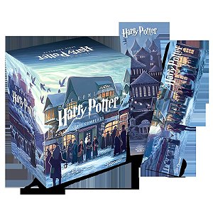 Box Harry Potter Scholastic - castelo (caixa azul)