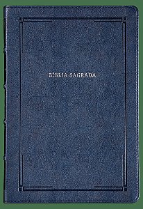 Bíblia NVI Slim, Letra grande, Fonte Leitura Perfeita, Capa luxo Azul