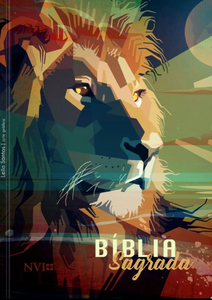 Bíblia Sagrada NVI- leão colorido: Muito prática e bonita - Com as palavras de Jesus em vermelho