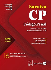 Código Penal - Legislação Saraiva de Bolso - 10ª Edição 2026