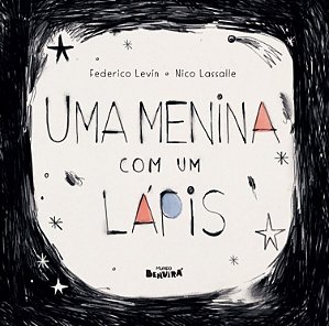Uma menina com um lápis