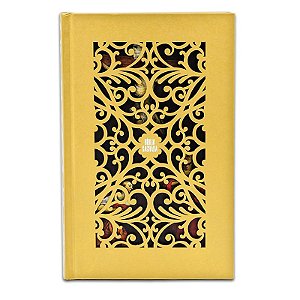 Bíblia Sagrada NVI, Capa dura, Dourada, Leitura Perfeita
