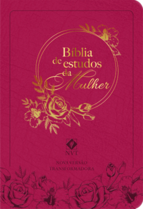 Bíblia NVT de Estudo da Mulher, Letra Grande, com índice e estudos e reflexões devocionais de gênesis a apocalipse, Capa Couro ecológico Rosa