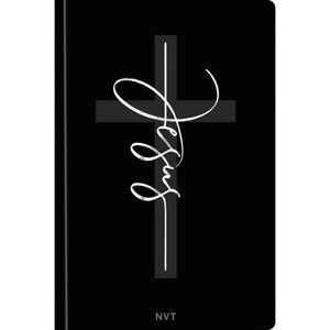 Bíblia NVT, Letra Tradicional, com palavras de Jesus destacadas, Capa Dura Jesus Preta