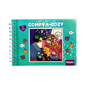 Comfy and Cozy Green - Livro de Colorir