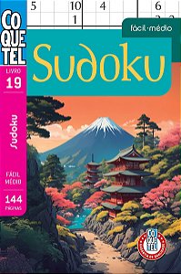 Livro Coquetel Sudoku 19: Níveis fácil e médio